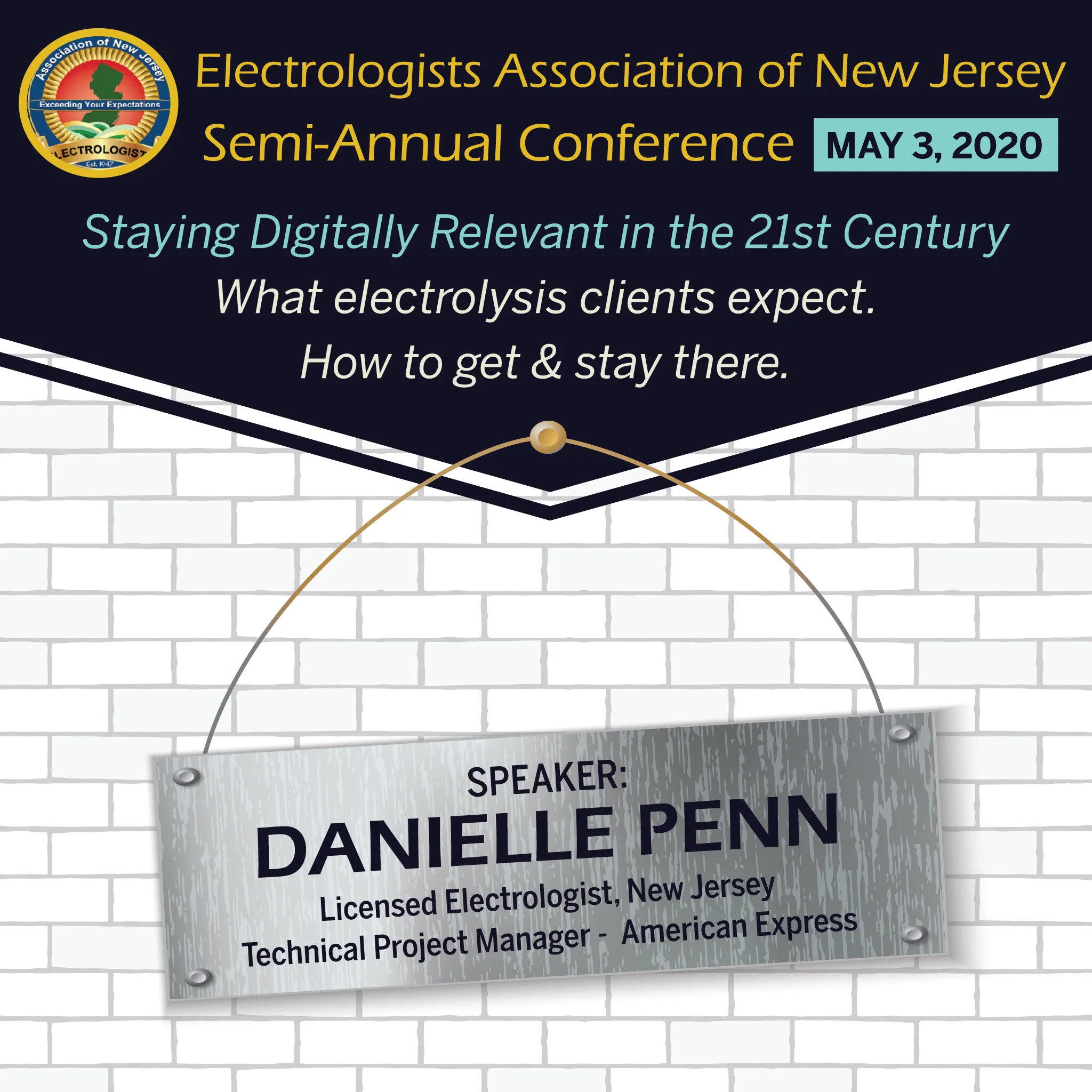 Speaker at the EANJ Spring Semi-Annual Conference - May 3, 2020.