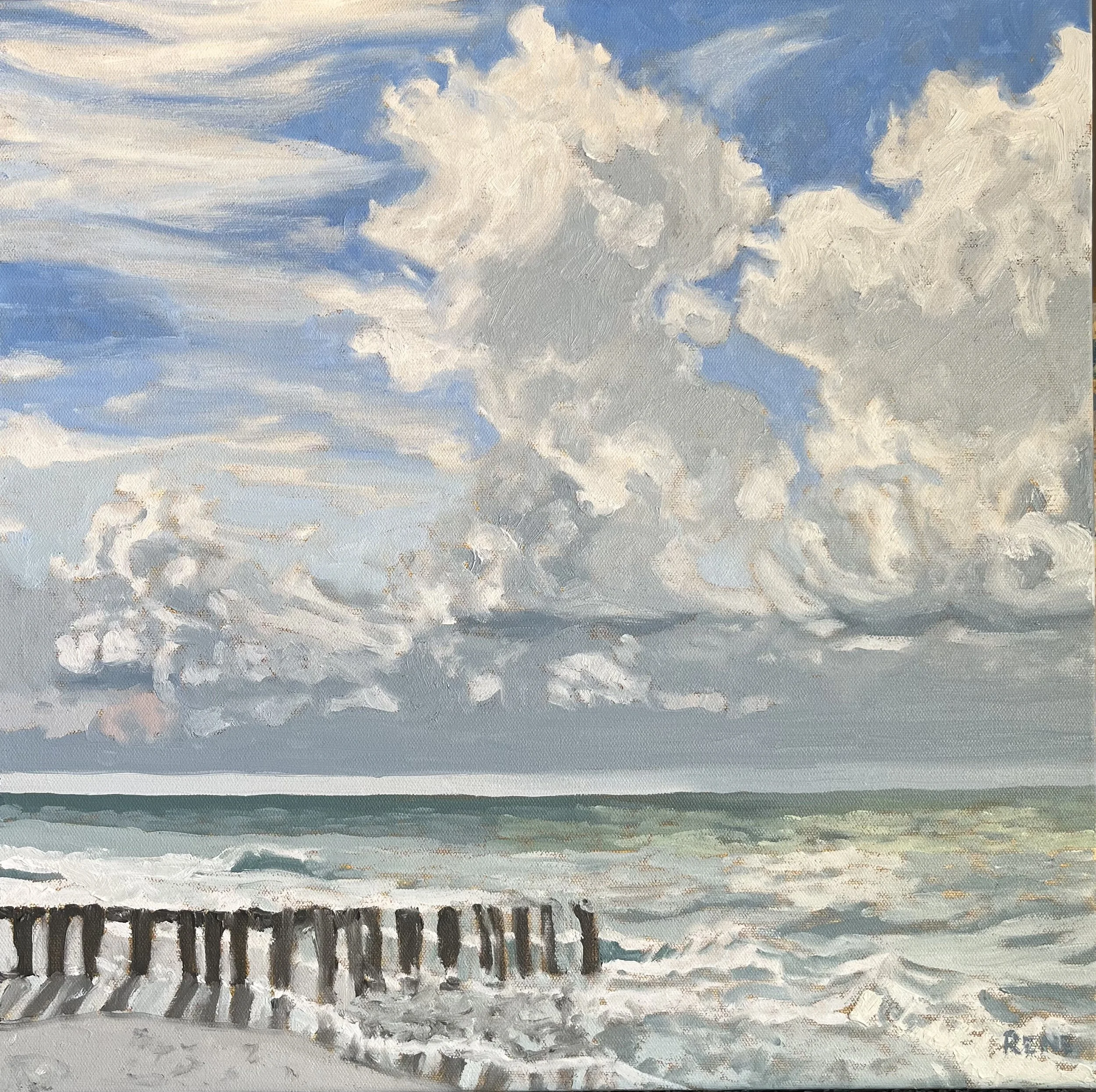 Clouds and Sea 20"x20"