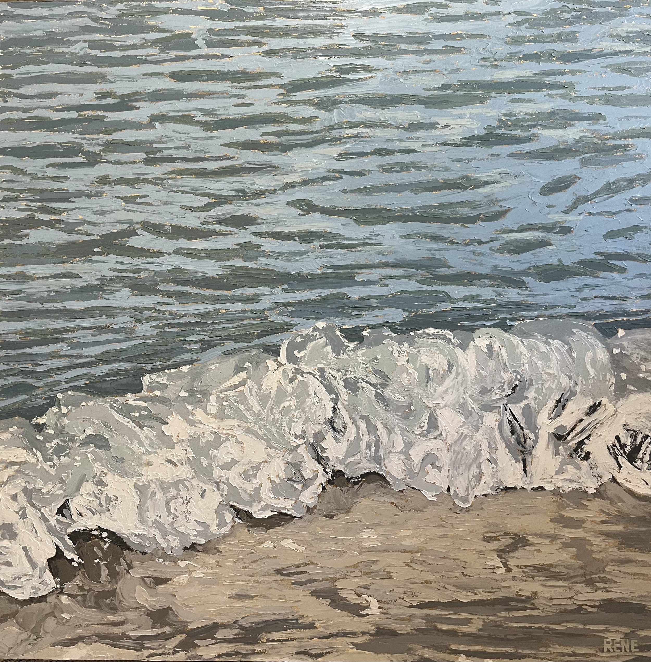Sea meets Sand 4'x4'