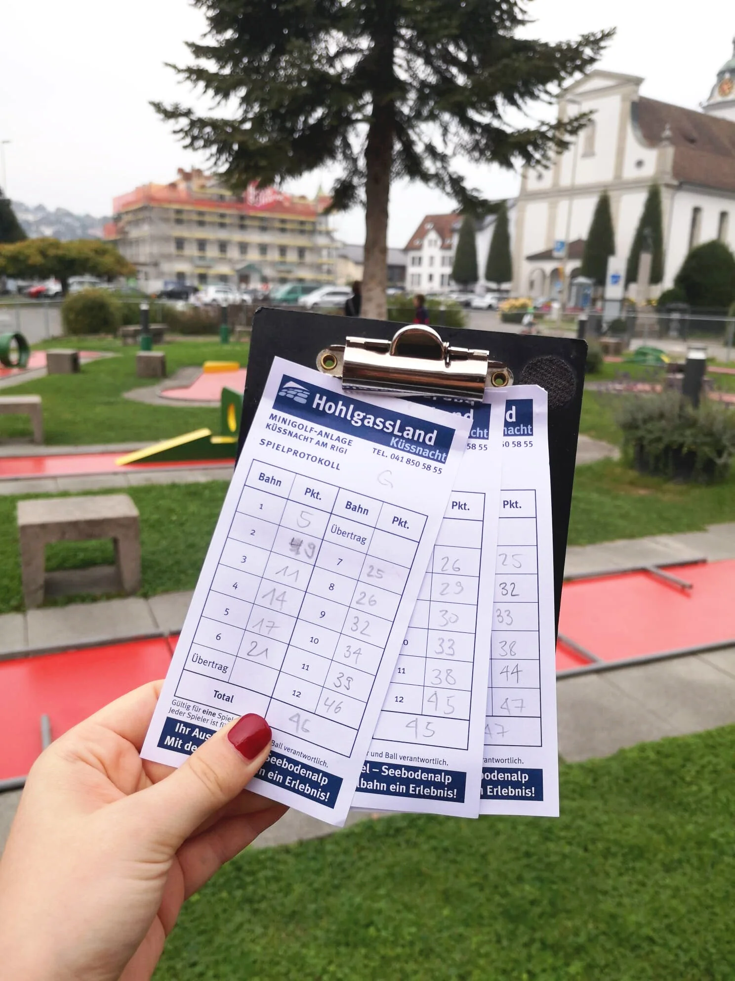 Vereinsanlass: Minigolf in Küssnacht am Rigi
