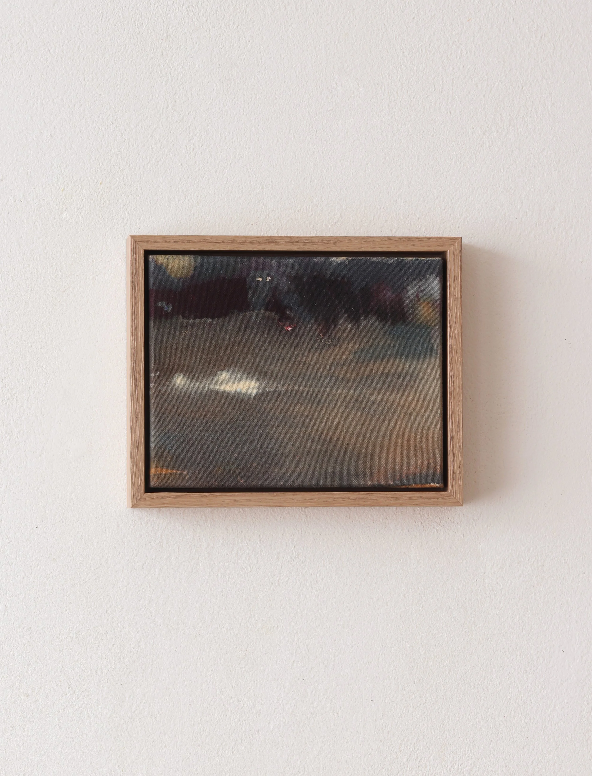 Two eyes -  Oil painting 16 x 20 cm