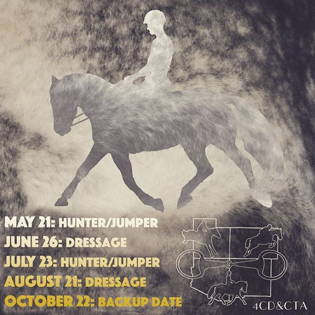 2016 horse show dates are set! #4cdcta