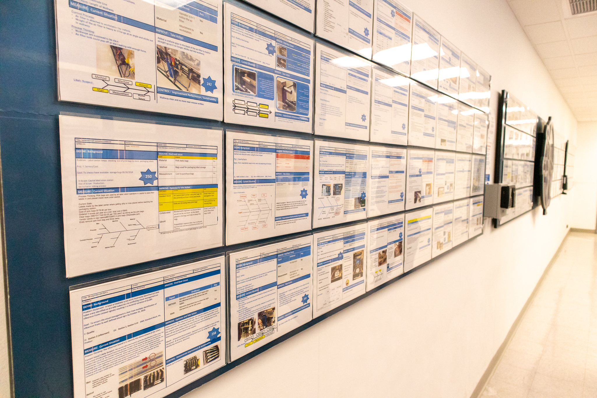 Completed A3's celebrate improvement by spanning massive amounts of wall space