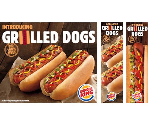  Digital Banners campaign for the launch of Grilled Dogs. 