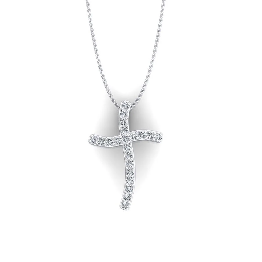 Wavy Diamond Cross