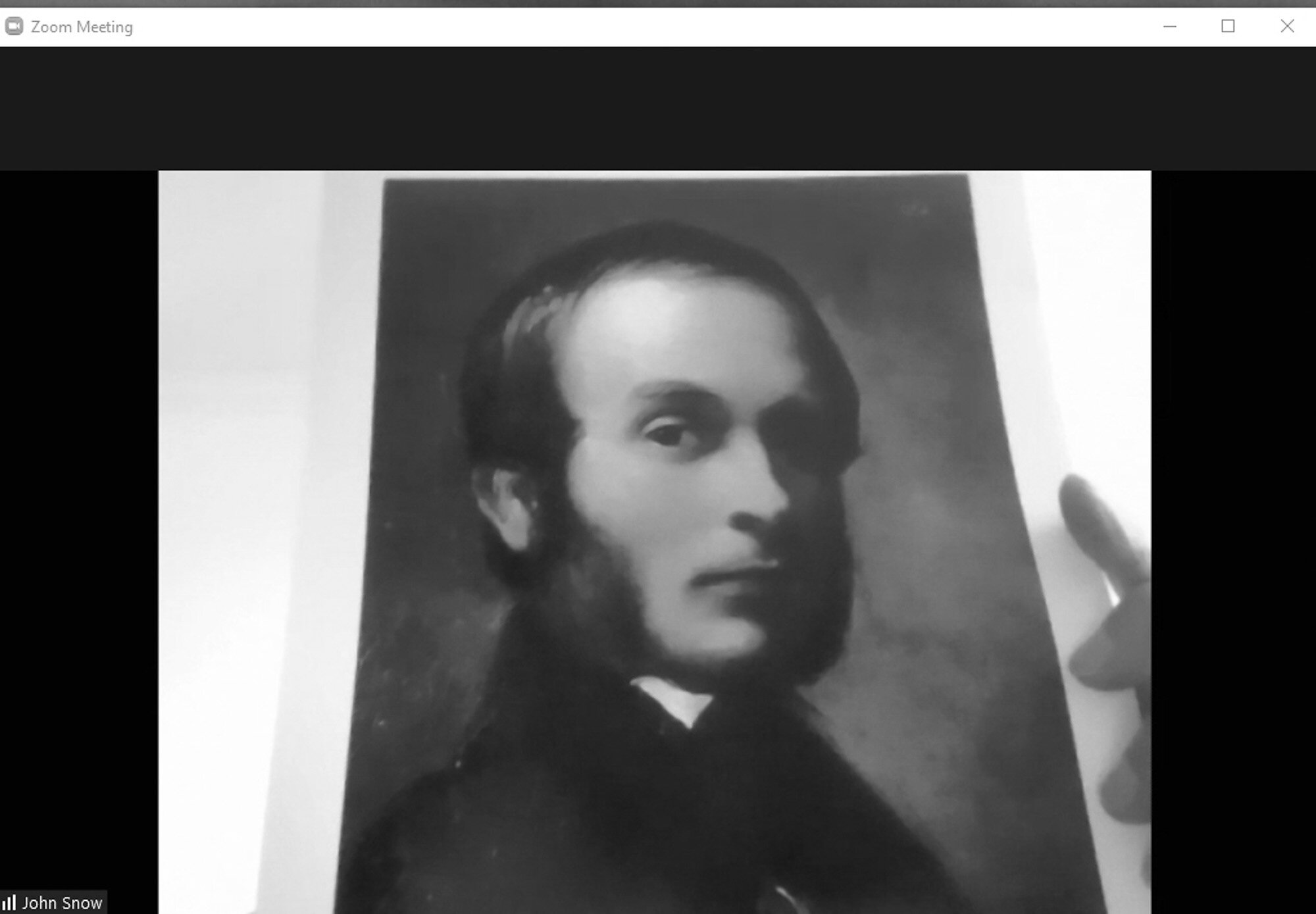 John Snow, the Father of Epidemiology on Zoom