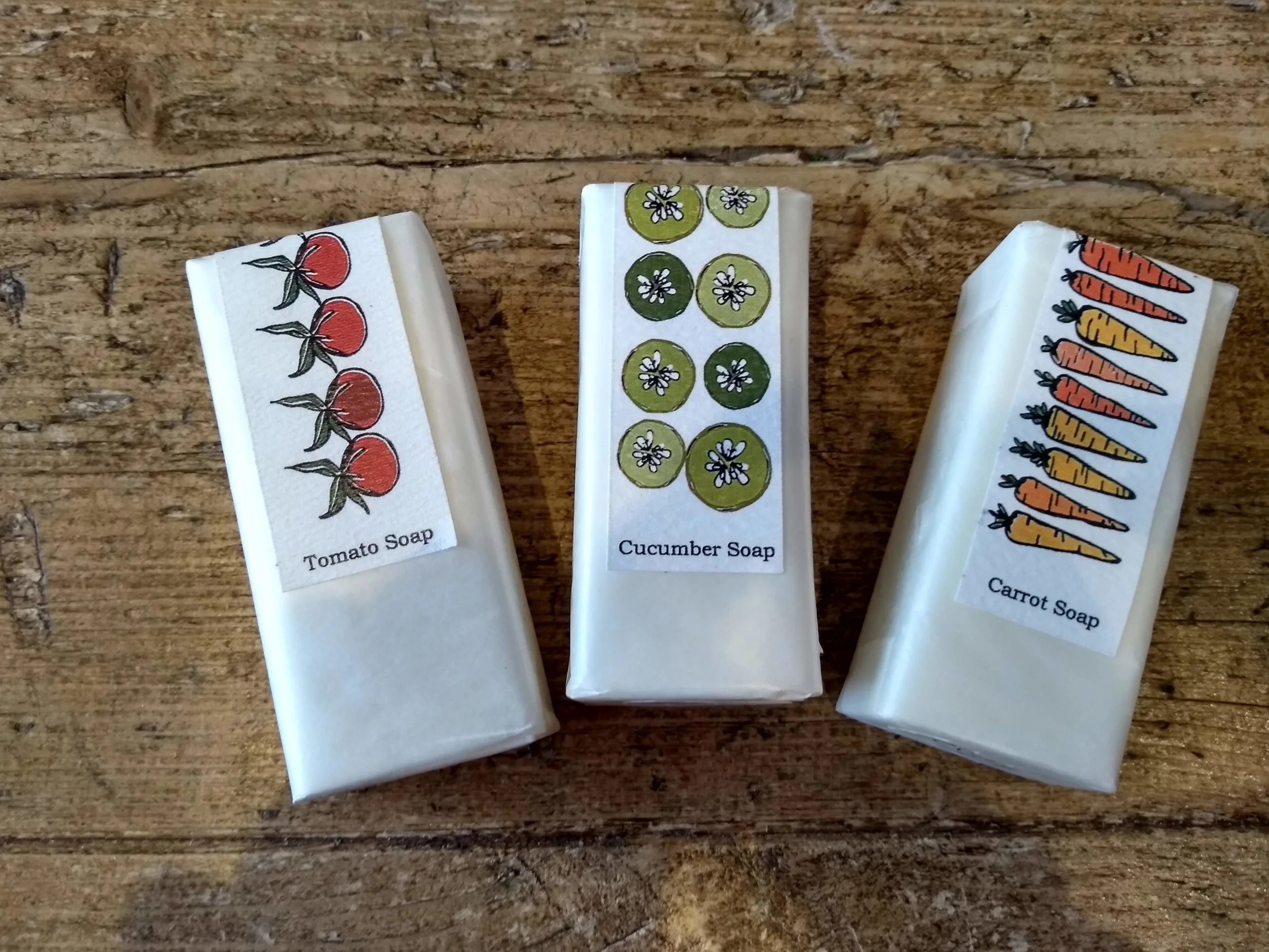 Garden Harvest gift pack of 3 soaps