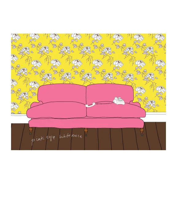Pink Sofa White Noise