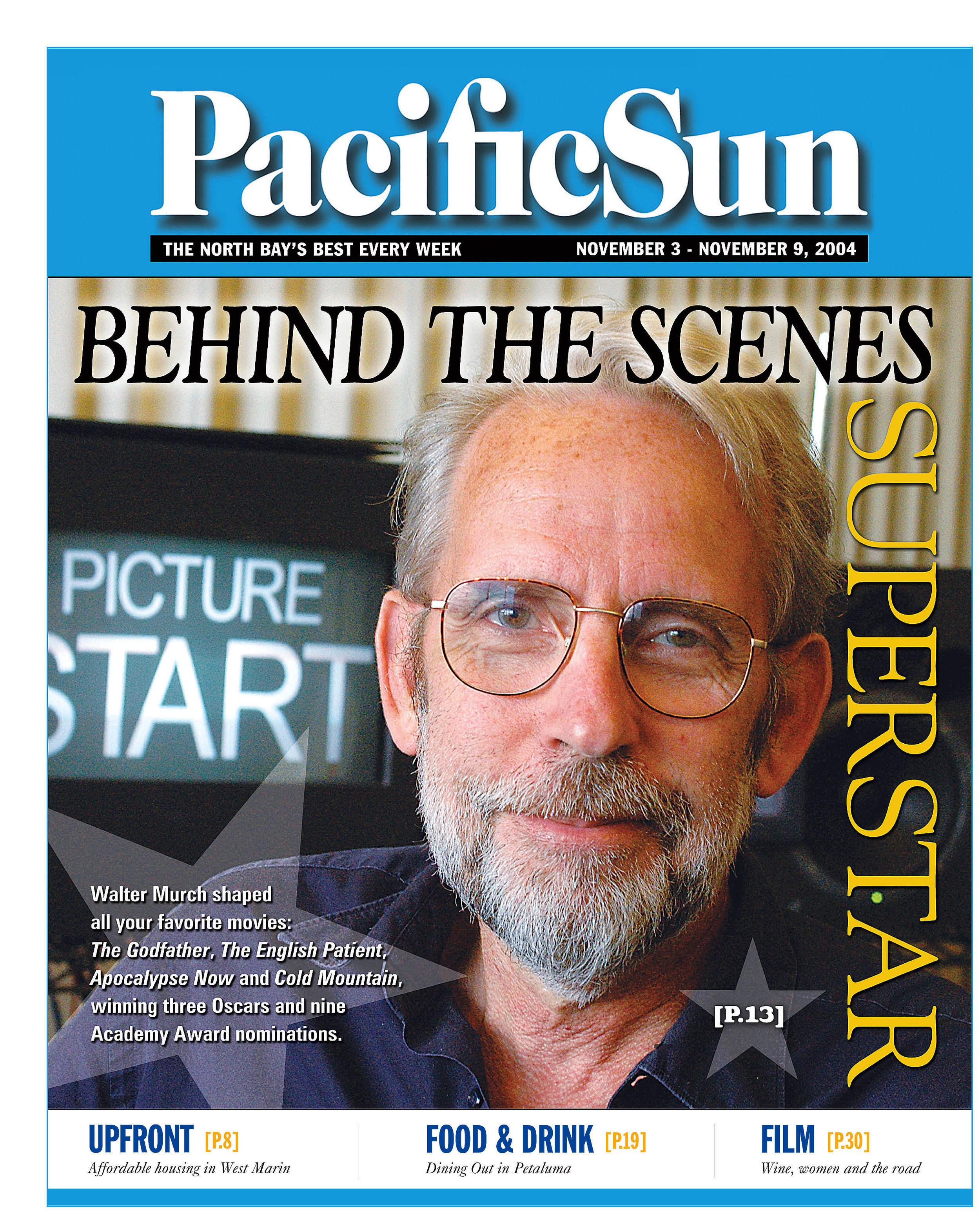Walter Murch, three time Oscar winner for editing The Godfather, The English Patient, and Cold Mountain.