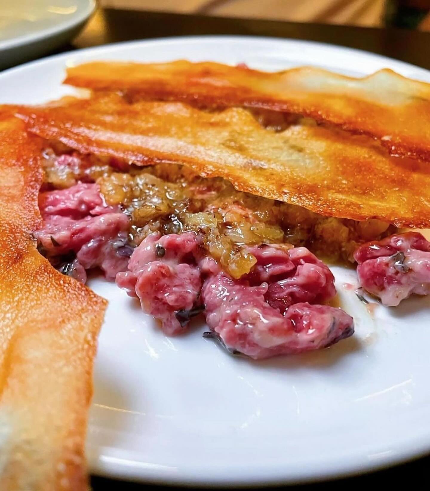 Best beef tartare on Orchard street, maybe all streets. 📸 @lisa.h.thomsen