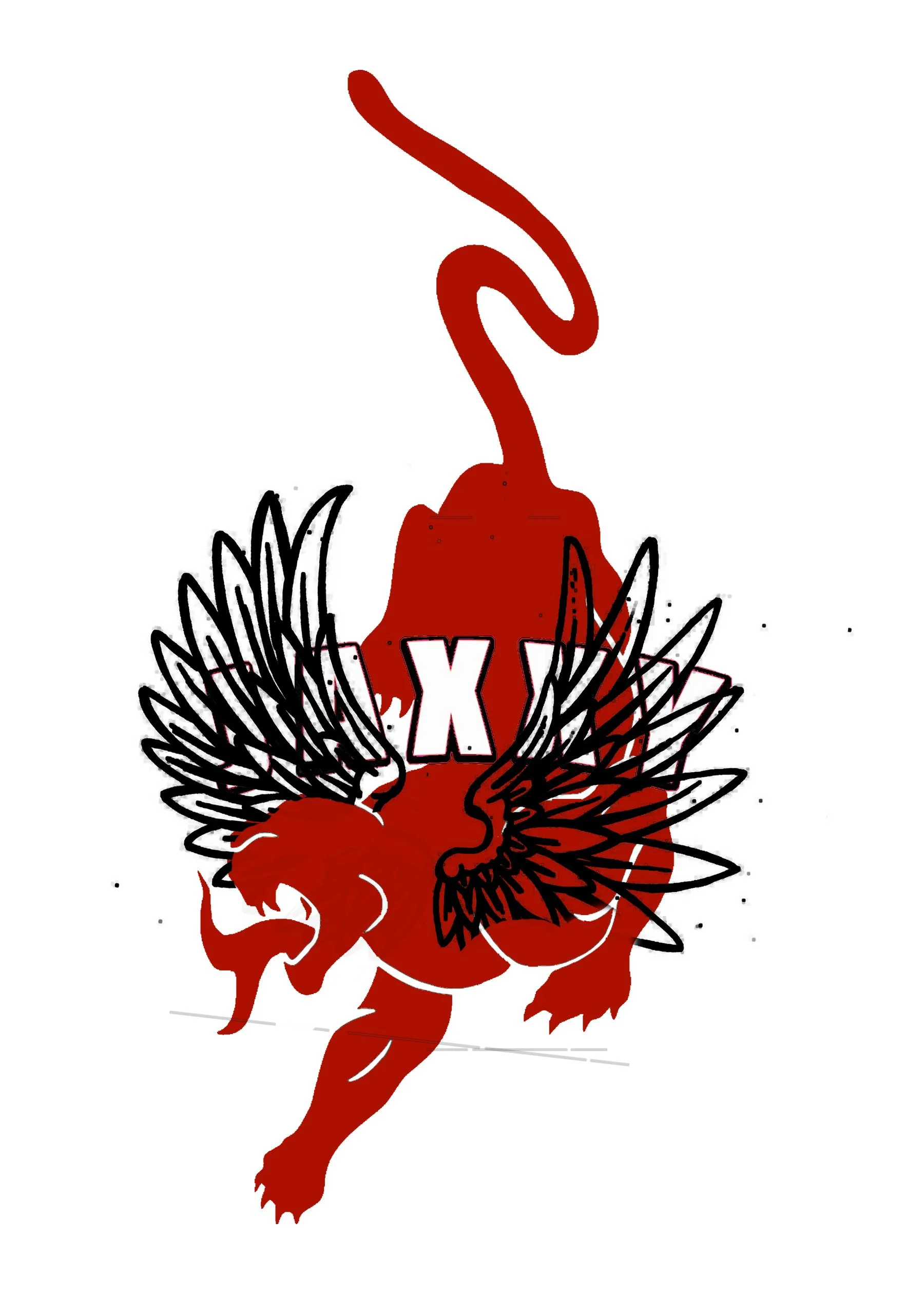 logo test. jaxxy panther with wings, 2021
