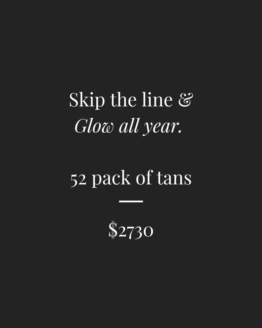 Glow all year