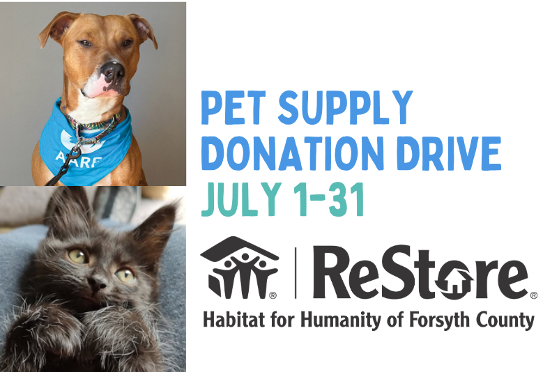 Habitat ReStore Donation Drive for AARF - Month of July