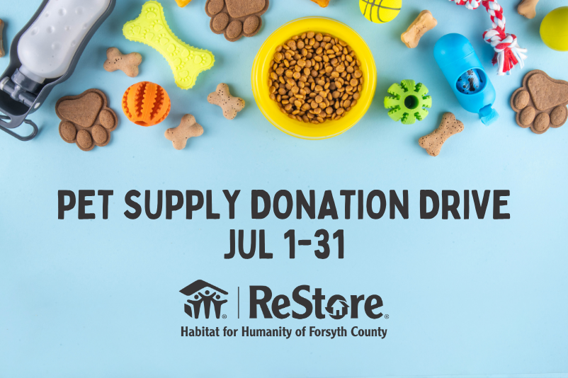 Habitat ReStore Donation Drive for AARF - Month of July