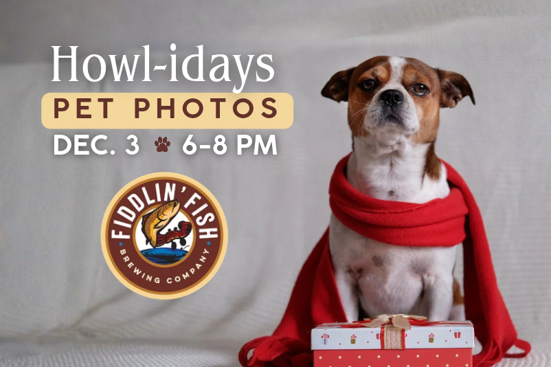 Howl-idays Pet Photos at Fiddlin' Fish
