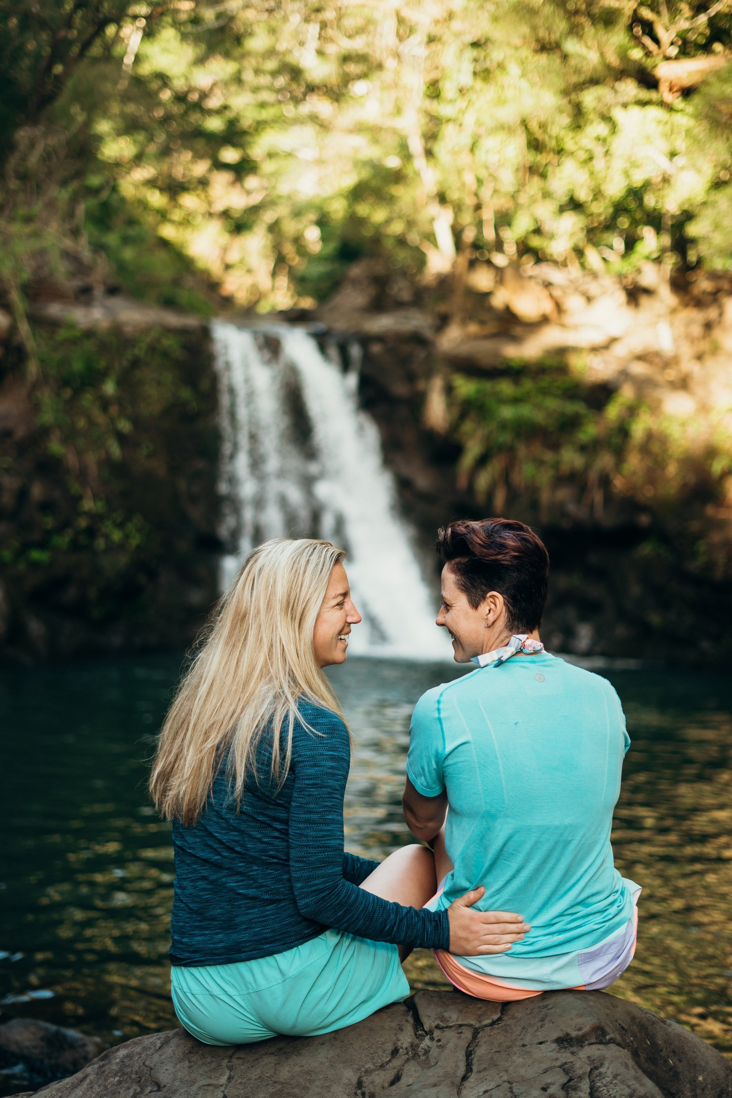 Couple Photography Waterfall Maui