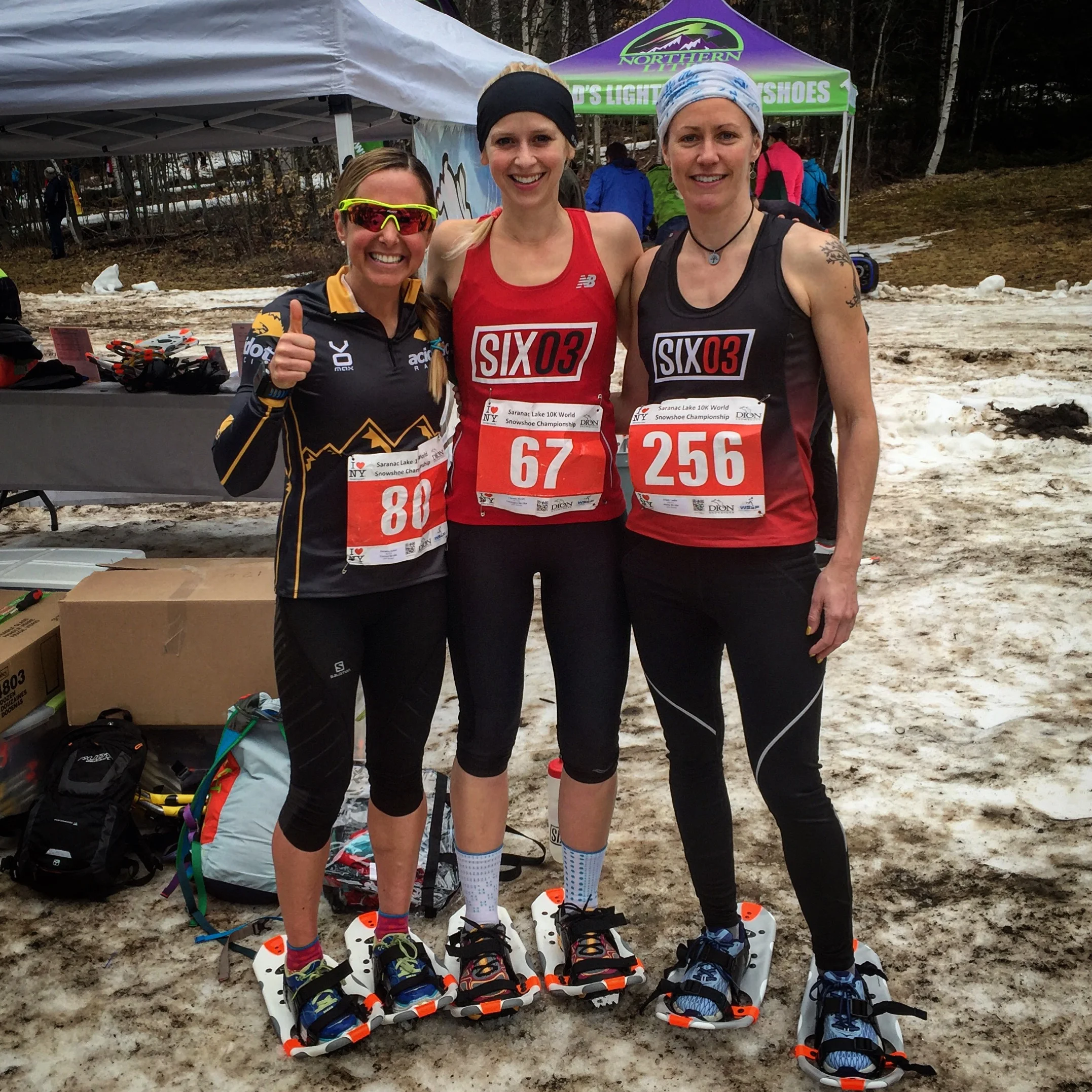 Amber, myself and Leslie at the start.