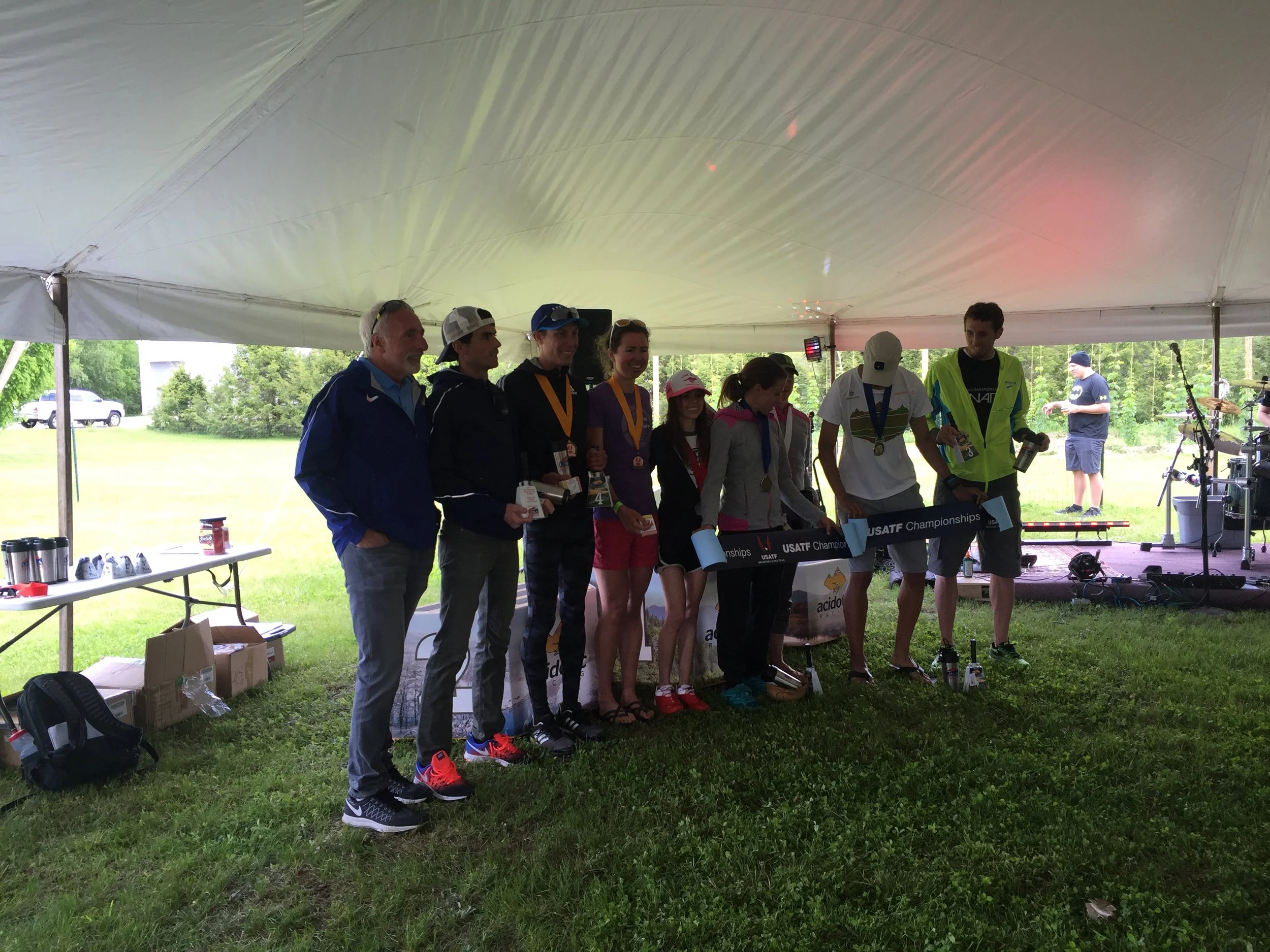 Top four men and women finishers-headed to Italy to run worlds!
