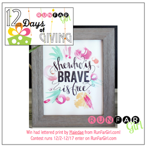 Day 8: She Who is Brave is Free Print from Maiedae 