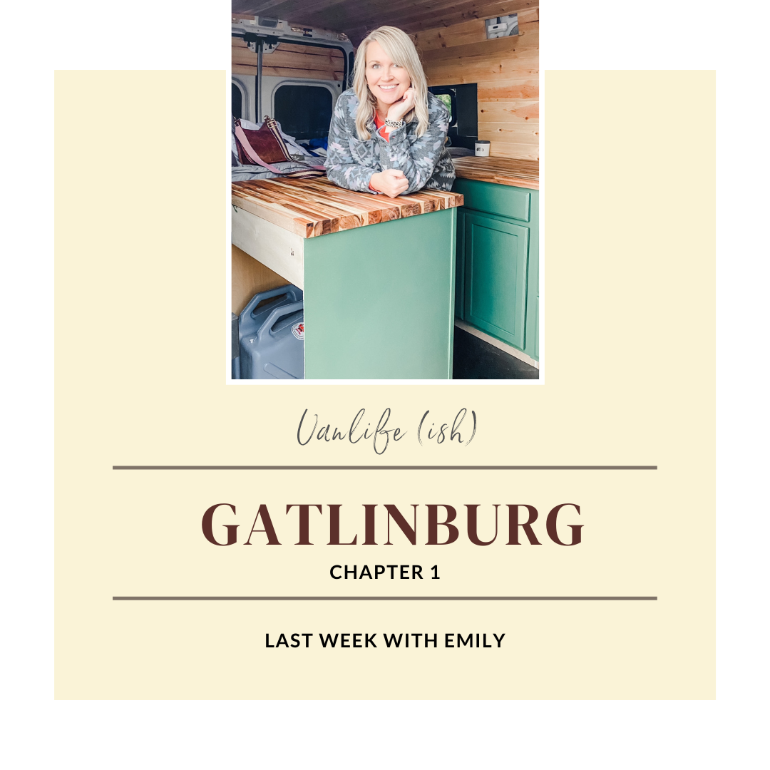 Last week I slept in a van... 