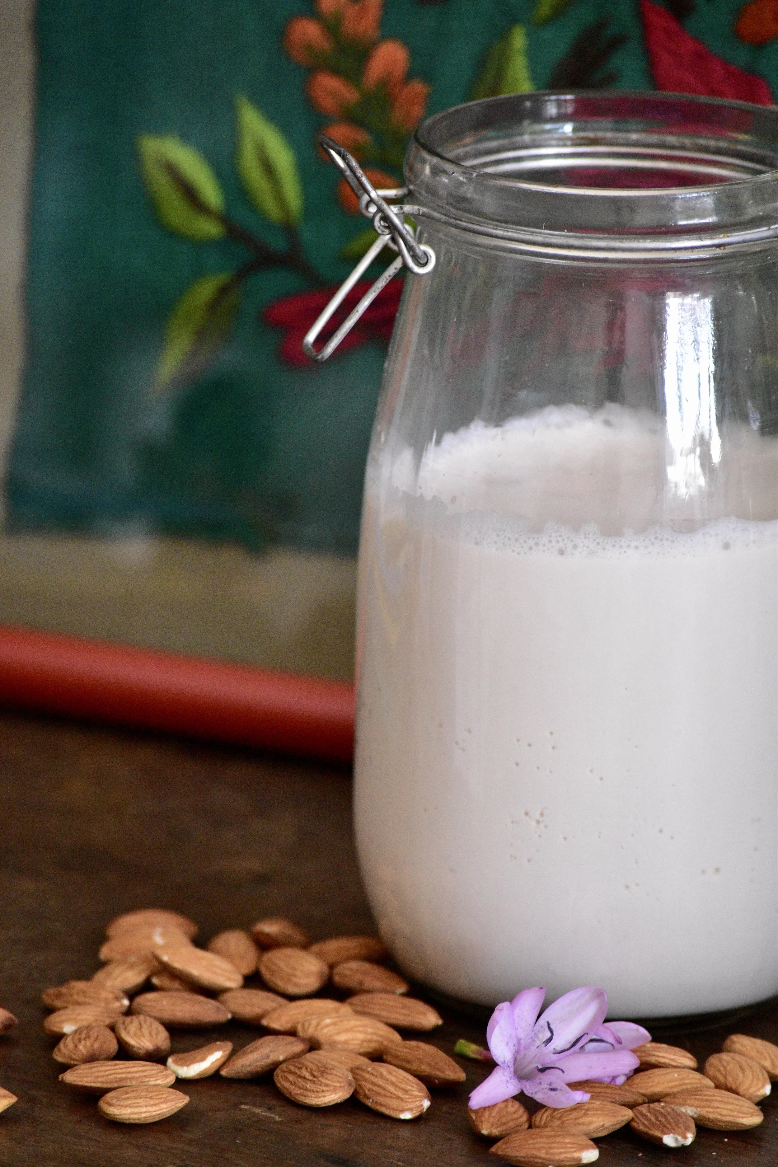 Leche de almendras hecha en casa