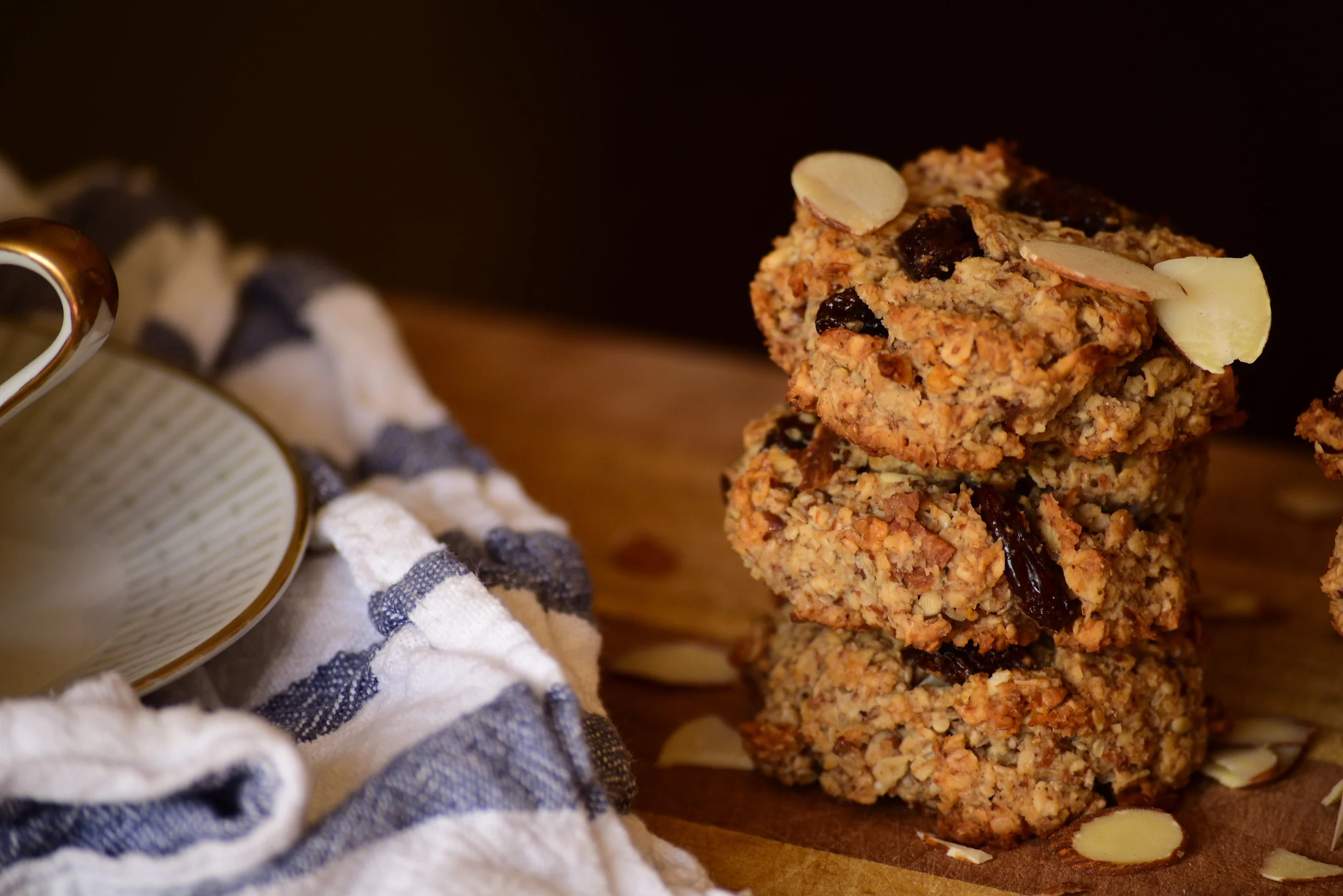 Galletas de avena con pulpa de leches vegetales 
