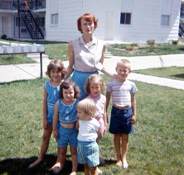 Mom and us 5 kids. I'm the baby!