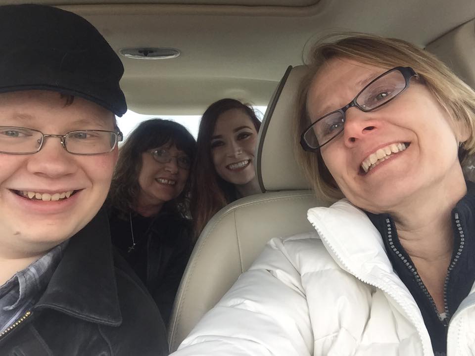 Road trip with Sam, Sister Lori and niece Emily
