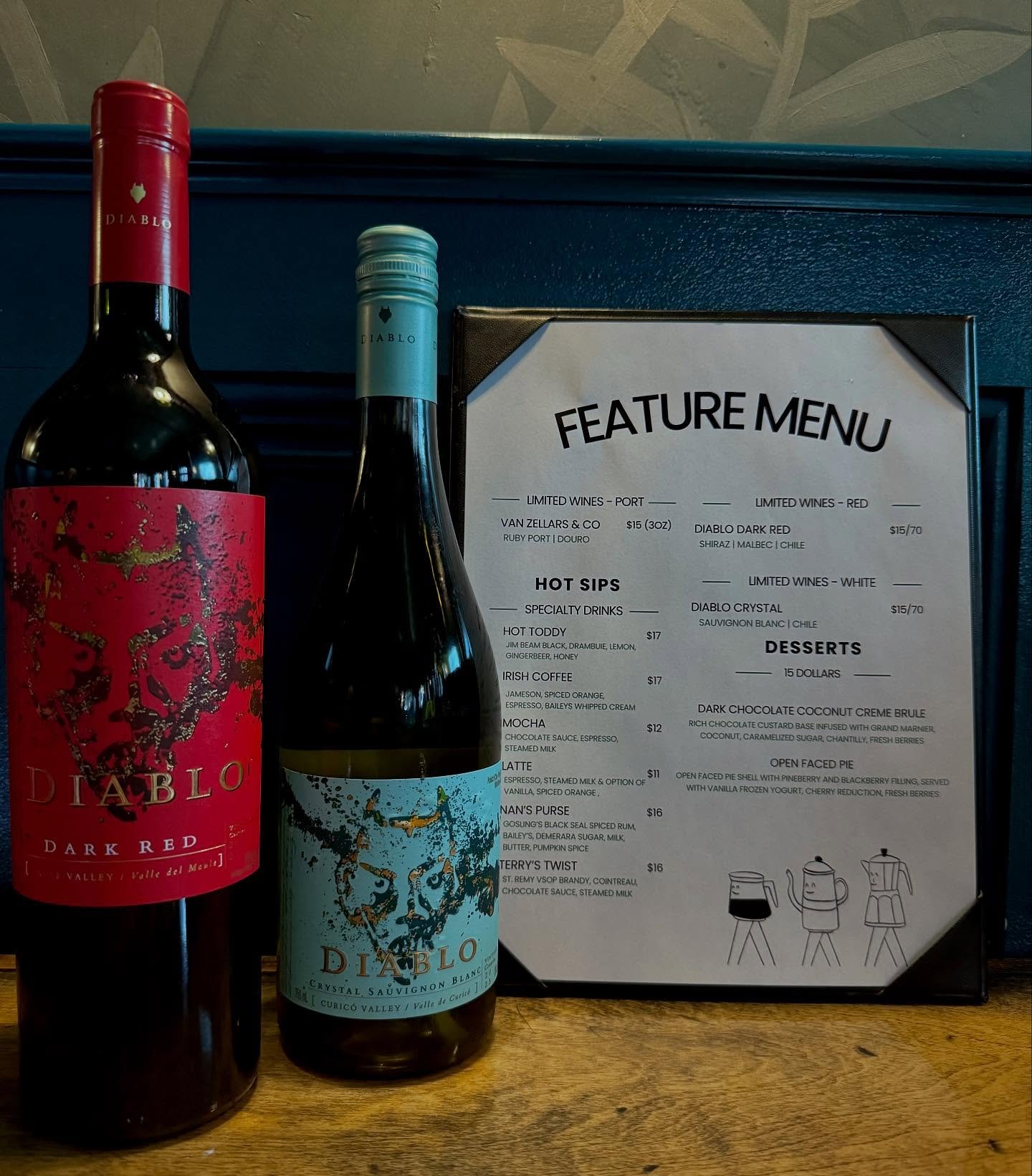 Have you tried our two feature wines from Concha y Toro &amp; @spiritsandwines yet? They may have some devilish branding but we think they&rsquo;re match made in heaven for whatever the kitchen is cooking up!

Diablo Crystal is a semi-sweet Sauvignon