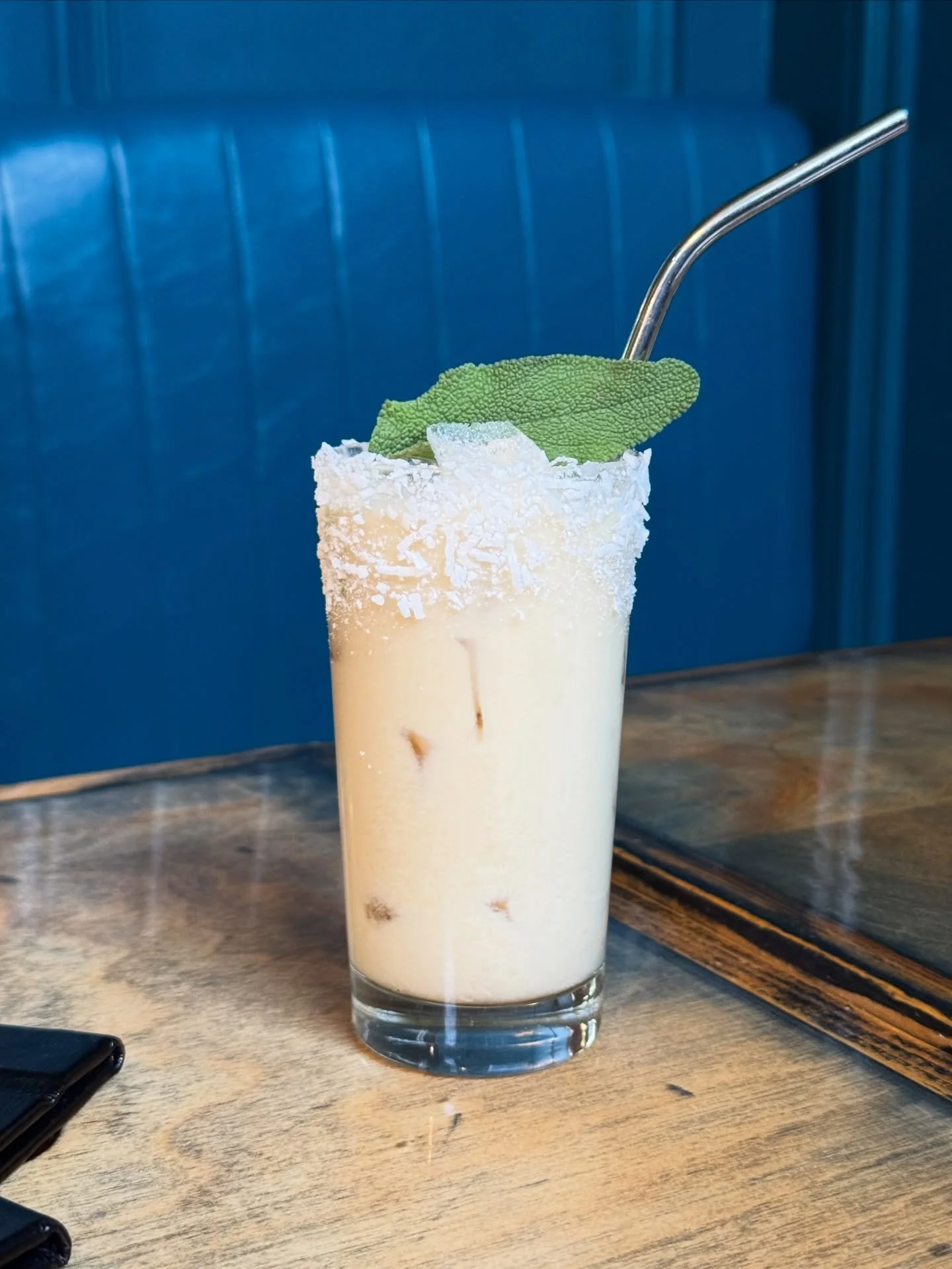 Our Winter Seasonal Cocktails have been out for a while, but we figured why not get you inspired to come try one? This beauty is proving to be a bit of a staff favourite.

Appropriately named Snowfall with the coconut flake rim, this cocktail mixes t