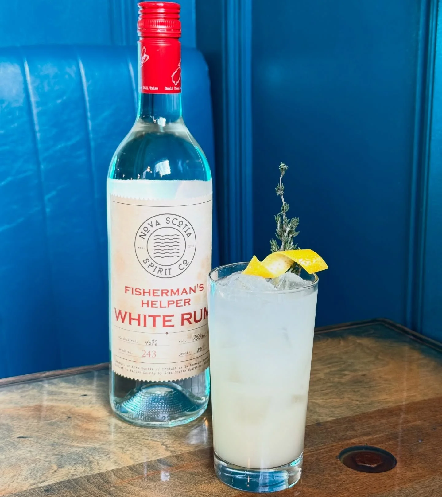 We&rsquo;re teaming up with our friends at @mersoleilagency again; this time featuring @nsspiritco &lsquo;s Fisherman&rsquo;s Helper White Rum. 

In honour of the Brier we&rsquo;ll be serving up this beautiful cocktail while we cheer on Gushue to get