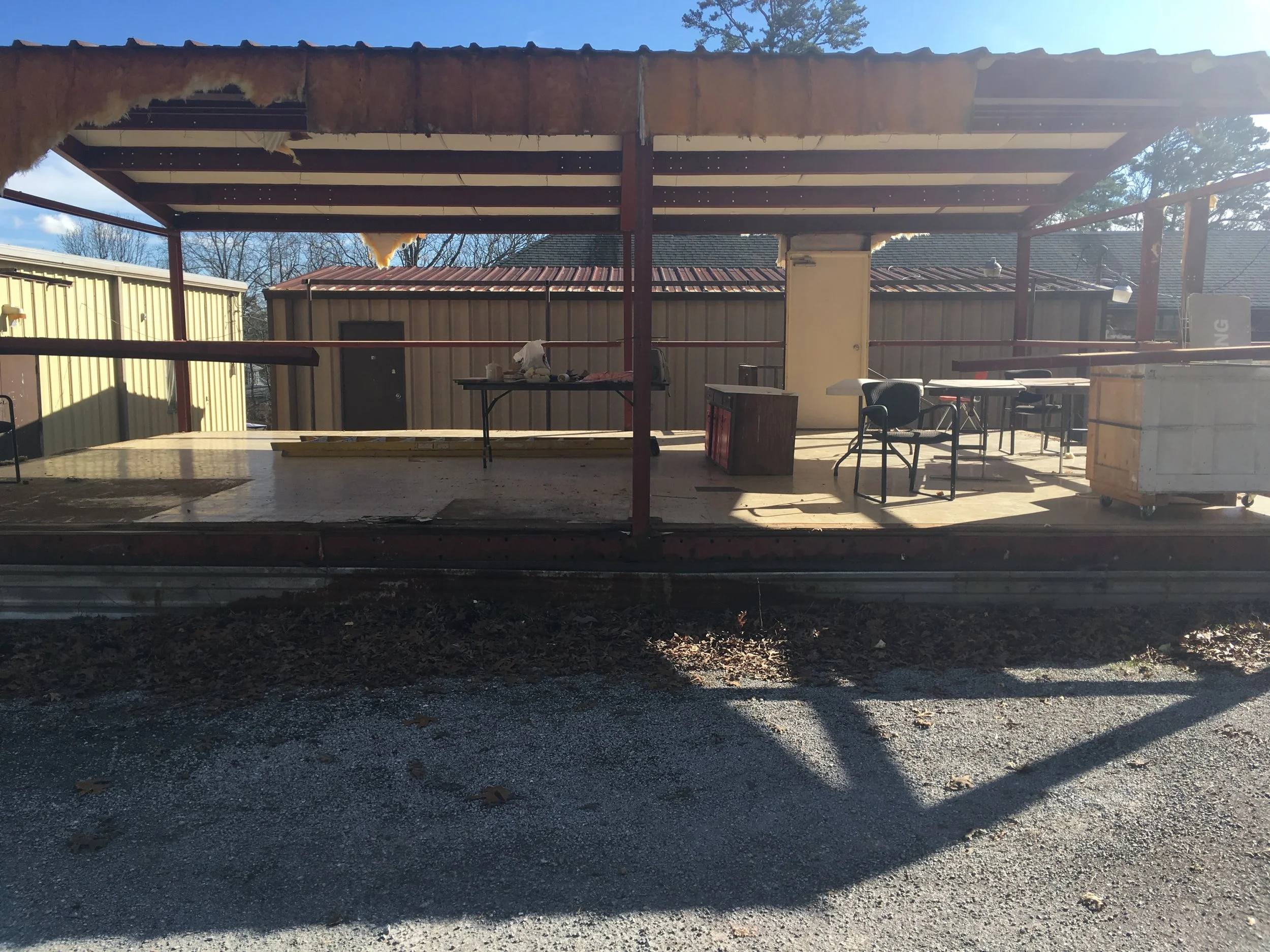 Removal of metal buildings