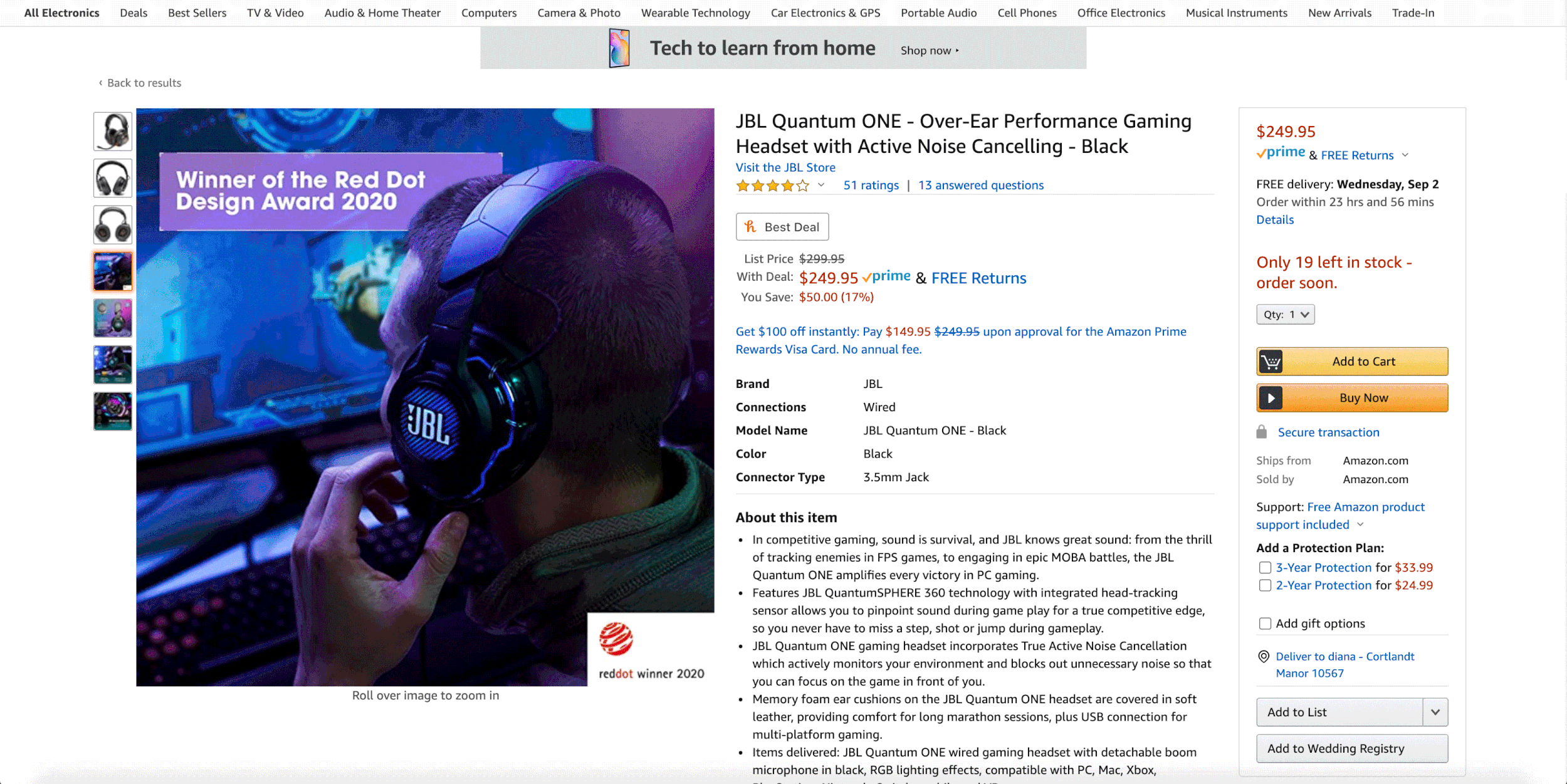 JBL Quantum Amazon Images — Sophia Oshanani | Graphic Designer