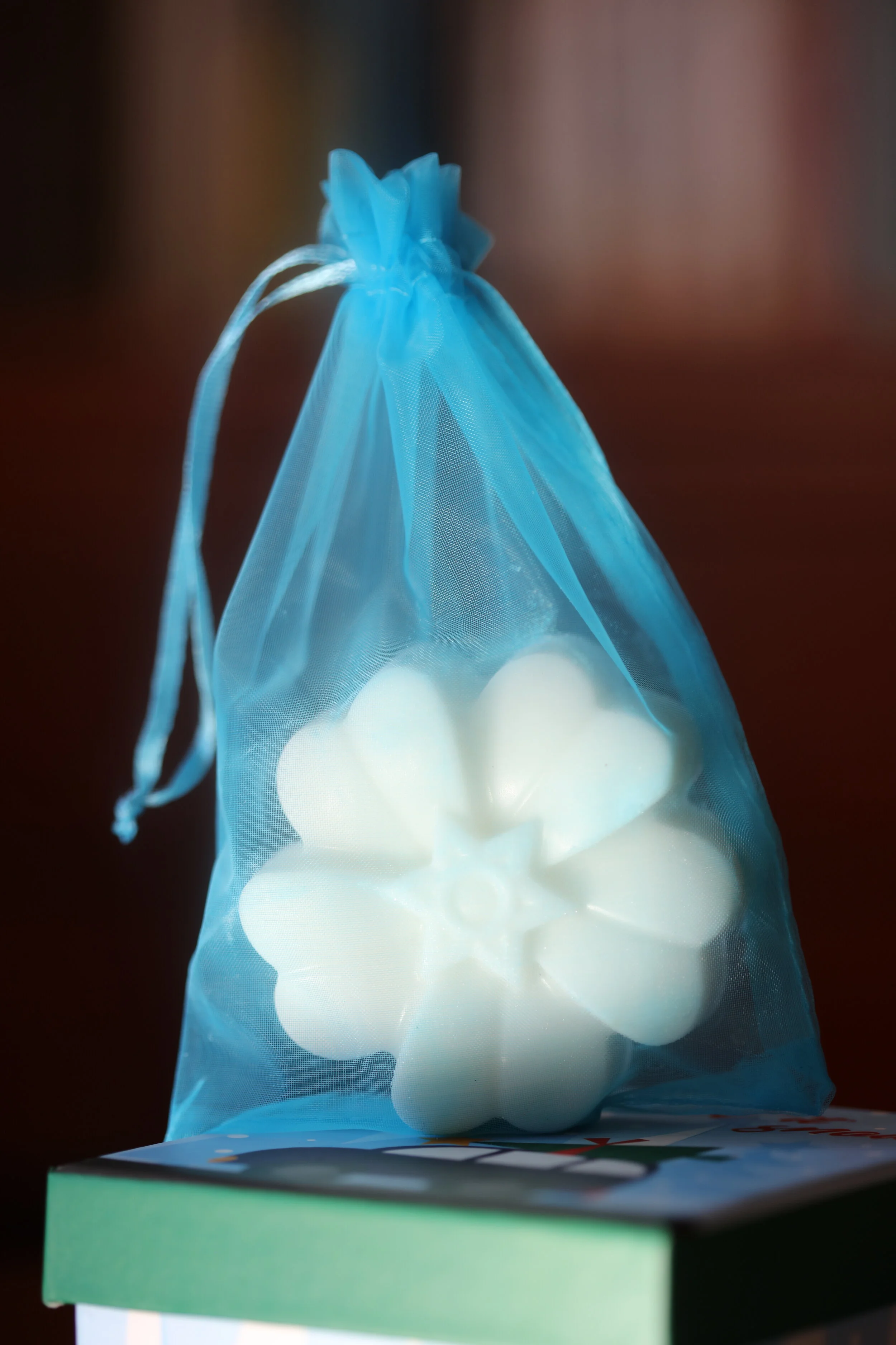 soap mold flower in mesh bag.JPG