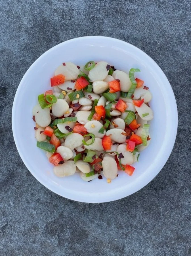 Spicy Marinated Butter Beans