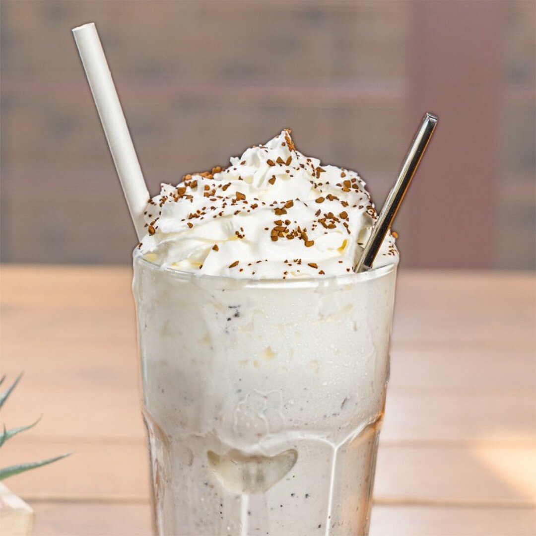 Everyone loves a classic! Our classic chocolate milkshake features creamy vanilla ice cream, rich chocolate syrup, and whipped cream. The perfect treat for warmer days! #milkshakes #sweettooth