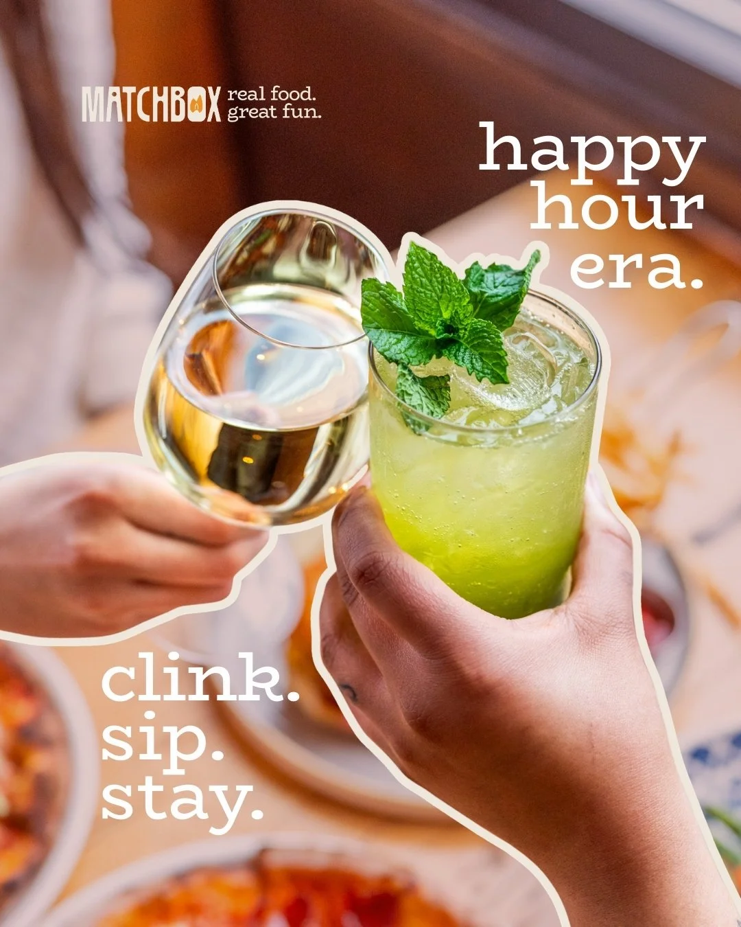 work ends. happy hour begins. 

grab your crew and let the pours do the talking. 

Monday through Friday 3-6pm.

#matchbox #matchboxrestaurants #drinklocal #dmvrestaurants #happyhourvibes