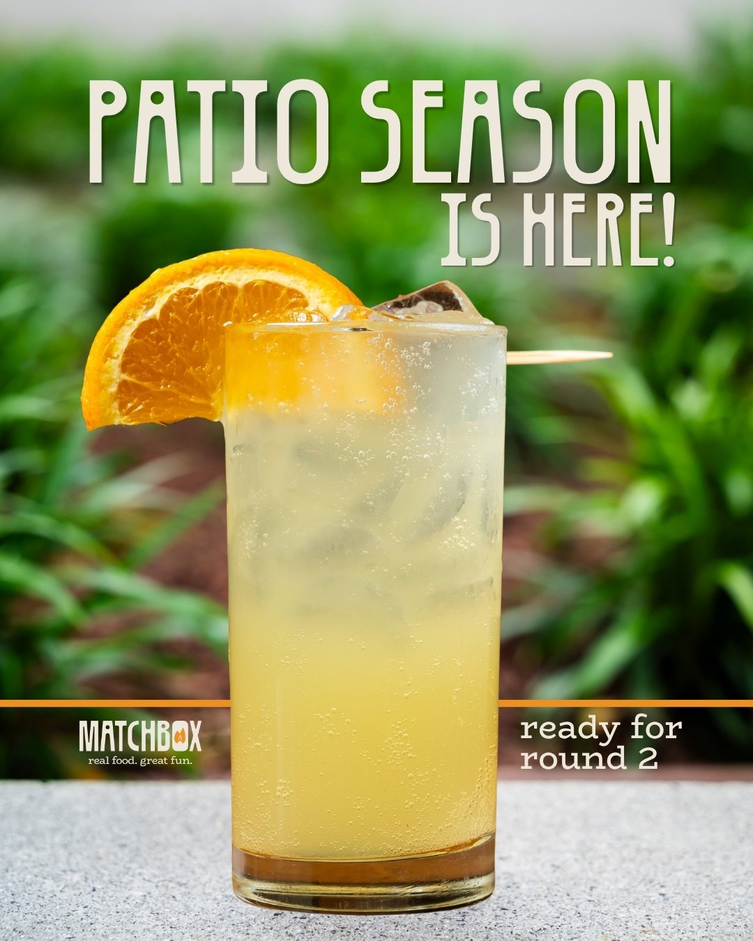 sun&rsquo;s out, spirits up. ☀️🍹 

patio season has officially arrived at matchbox. 

grab a seat outside and let the breeze do the rest.

#matchbox #matchboxrestaurants #patioweather #dmvdining #washingtondceats