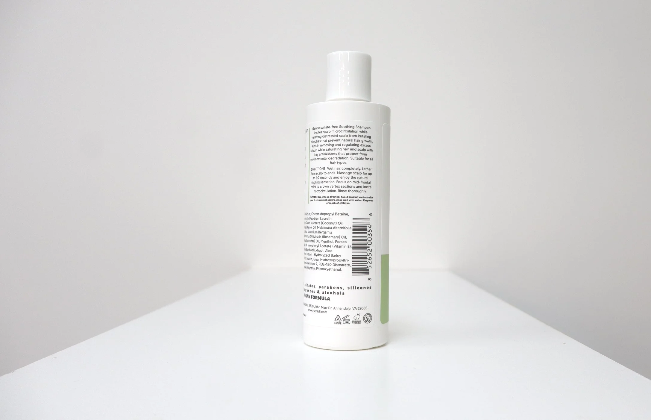 Soothing hair shampoo