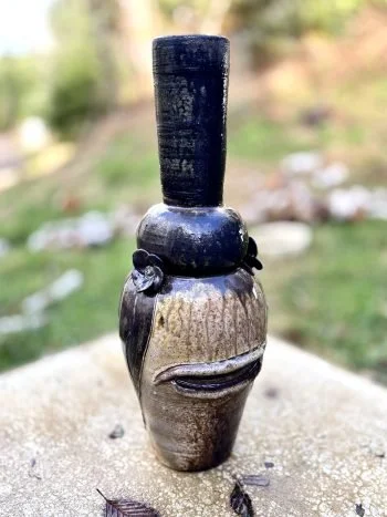 Ohaguro Bettari - Woodfire Vase - 8x7.5x20.5" -  $250