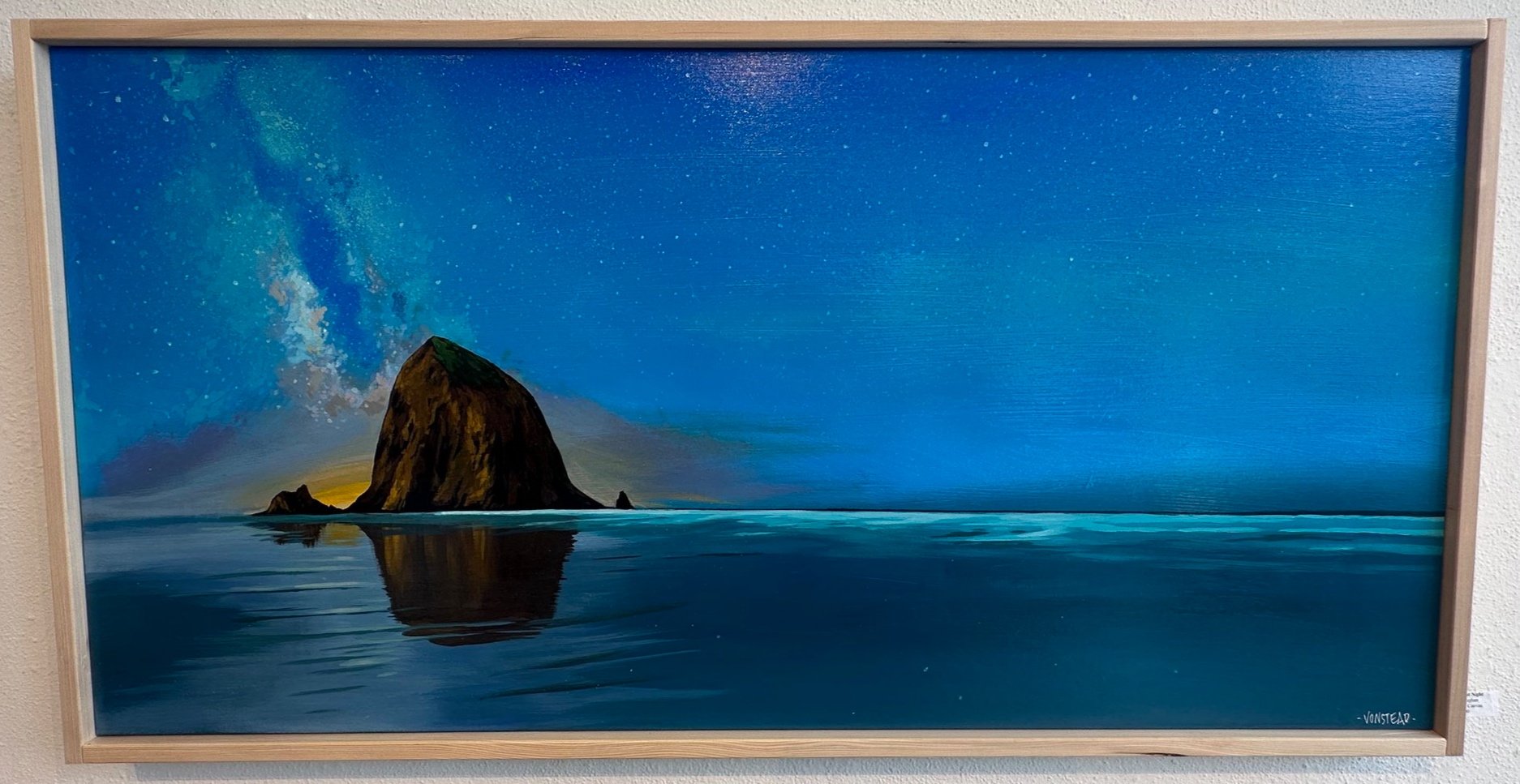 Haystack at Night 24x48" $1600