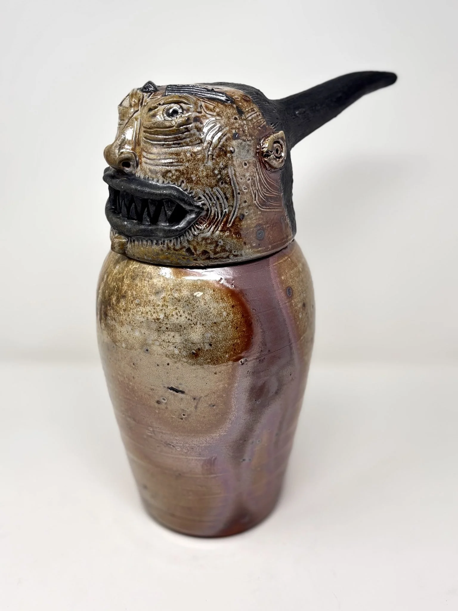 Kechibi I - Woodfire Jar -  10x6.5x12" -  $225