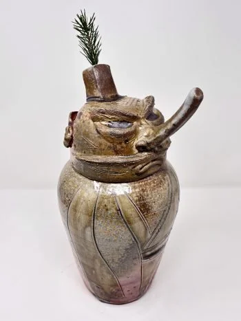 Tengu 5  - Woodfire Jar - 7.5x6x12.5 - $225 