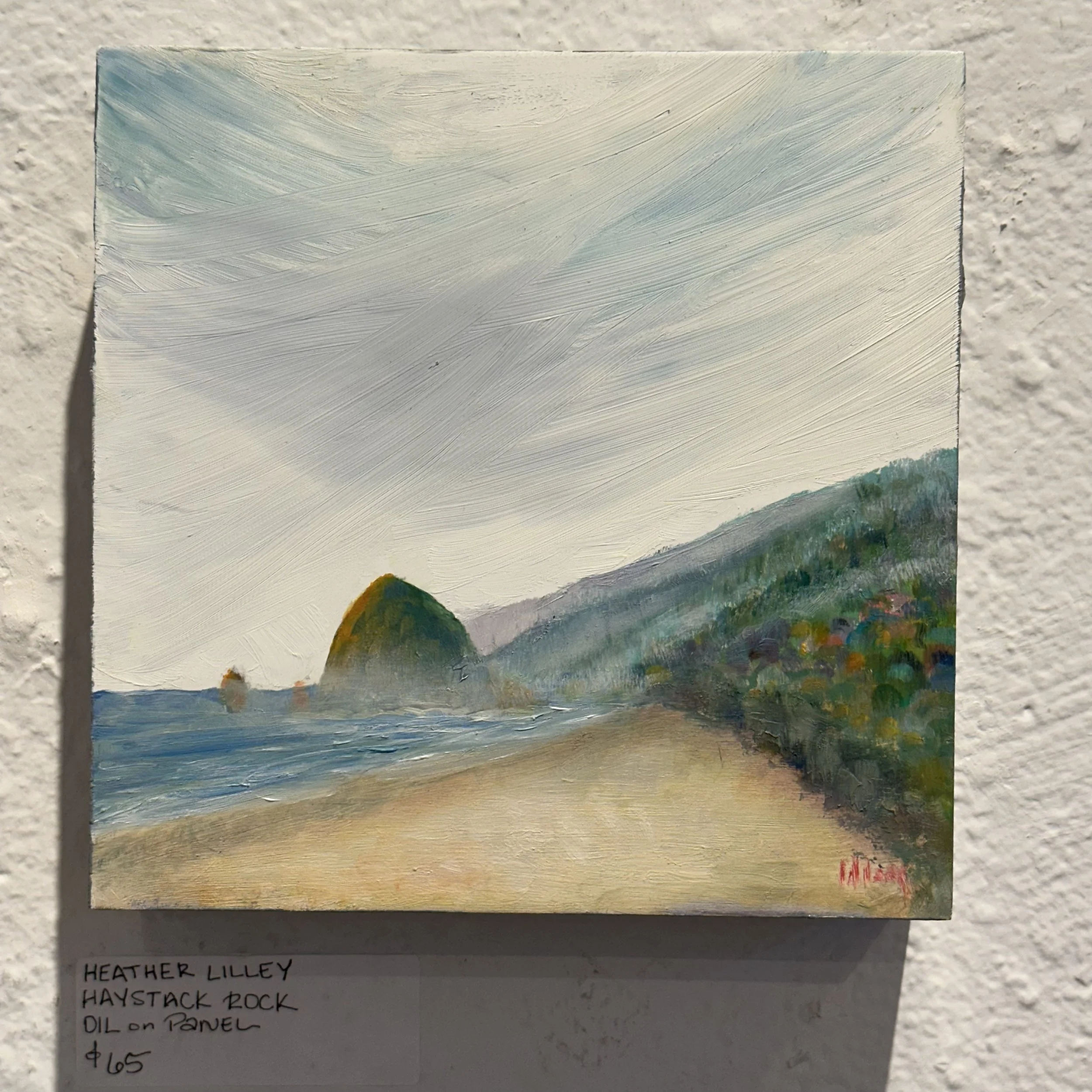 Heather Lilley - Haystack Rock - Oil - $65