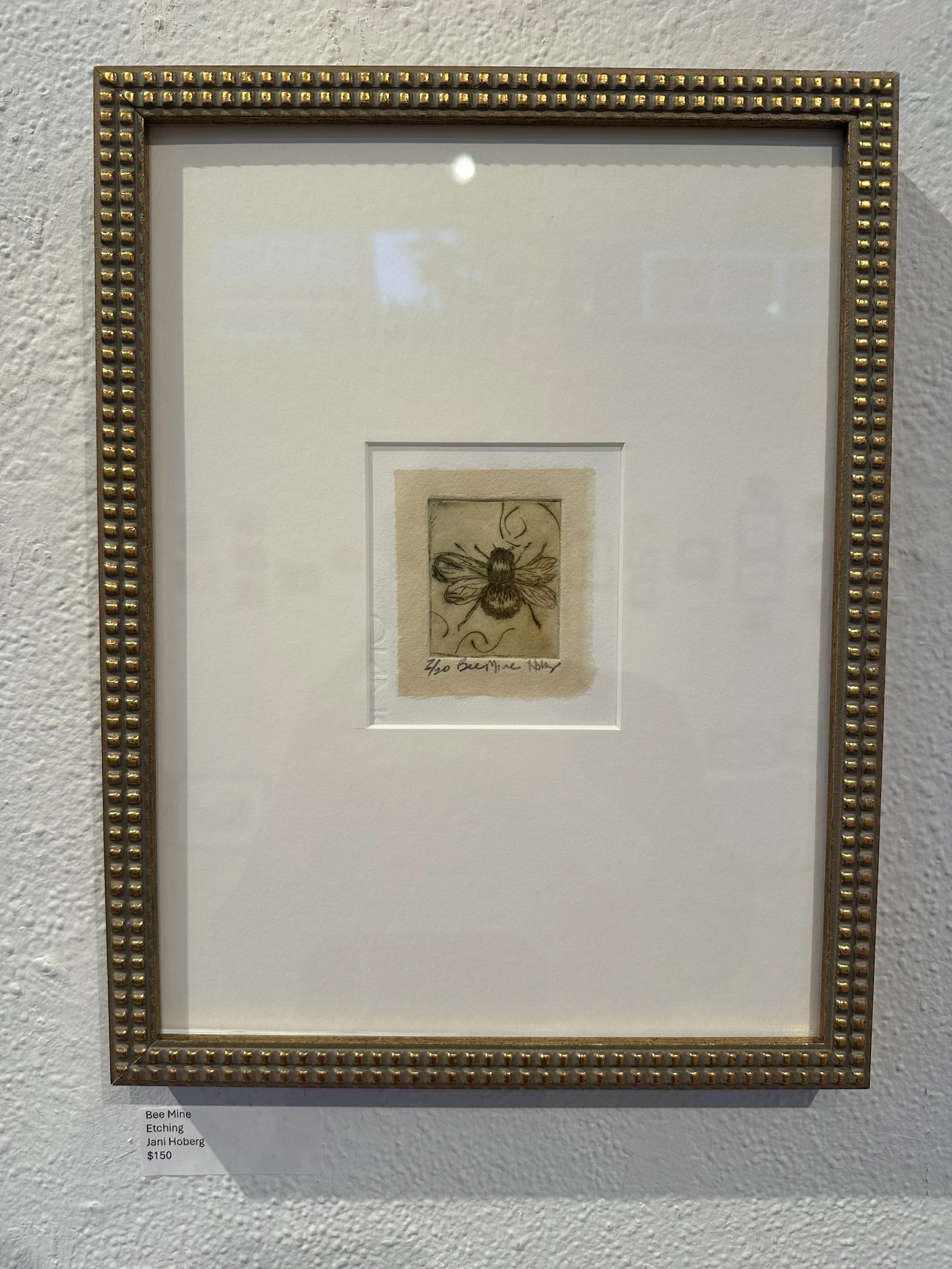 Jani Hoberg - Bee Mine - Etching - $150