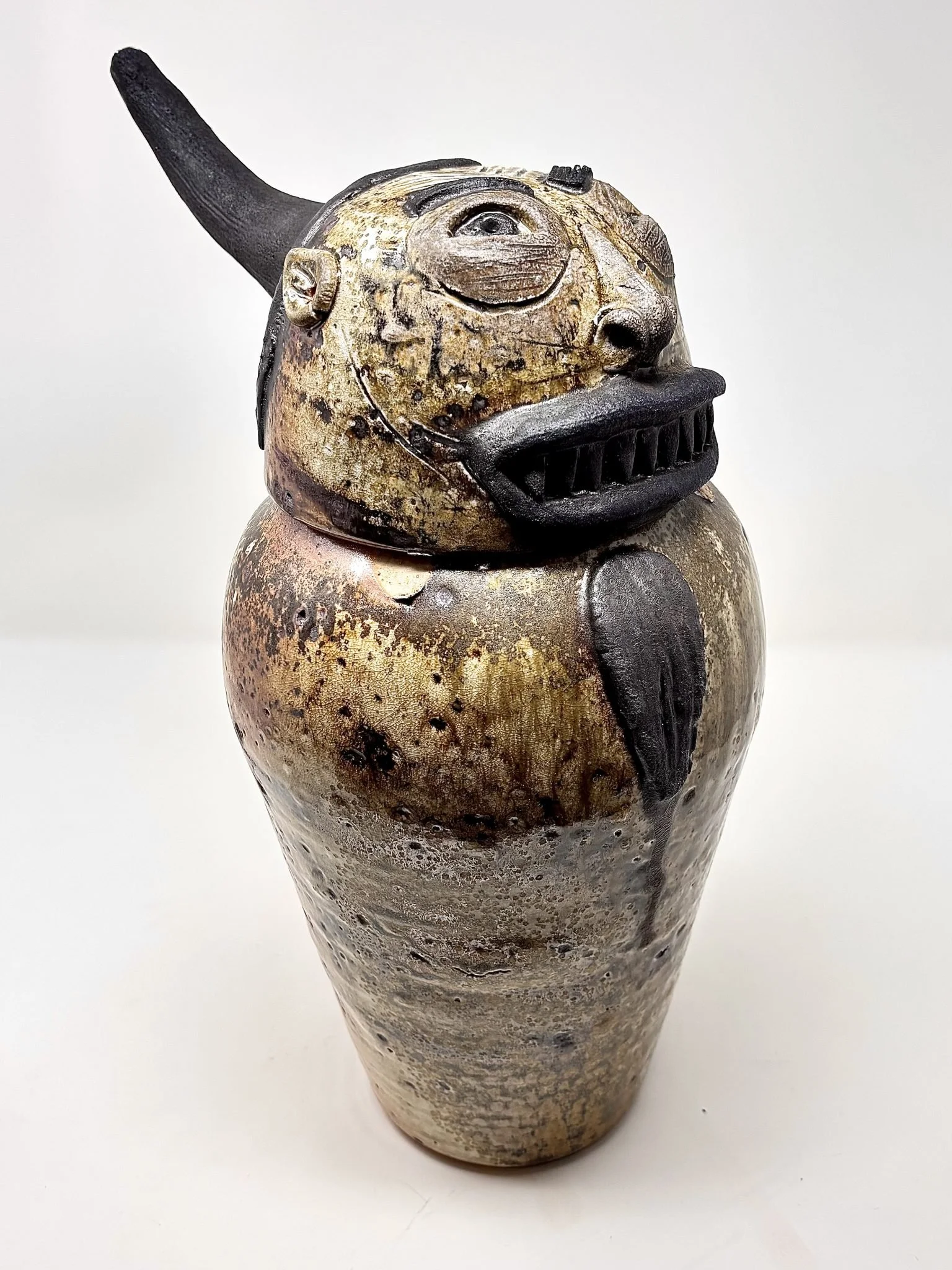 Kechibi II- Woodfire Jar -  11x7x15" -  $250
