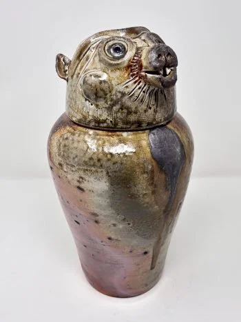 Tanuki - Woodfire Jar - 6x6x12 - $225 (Sold)
