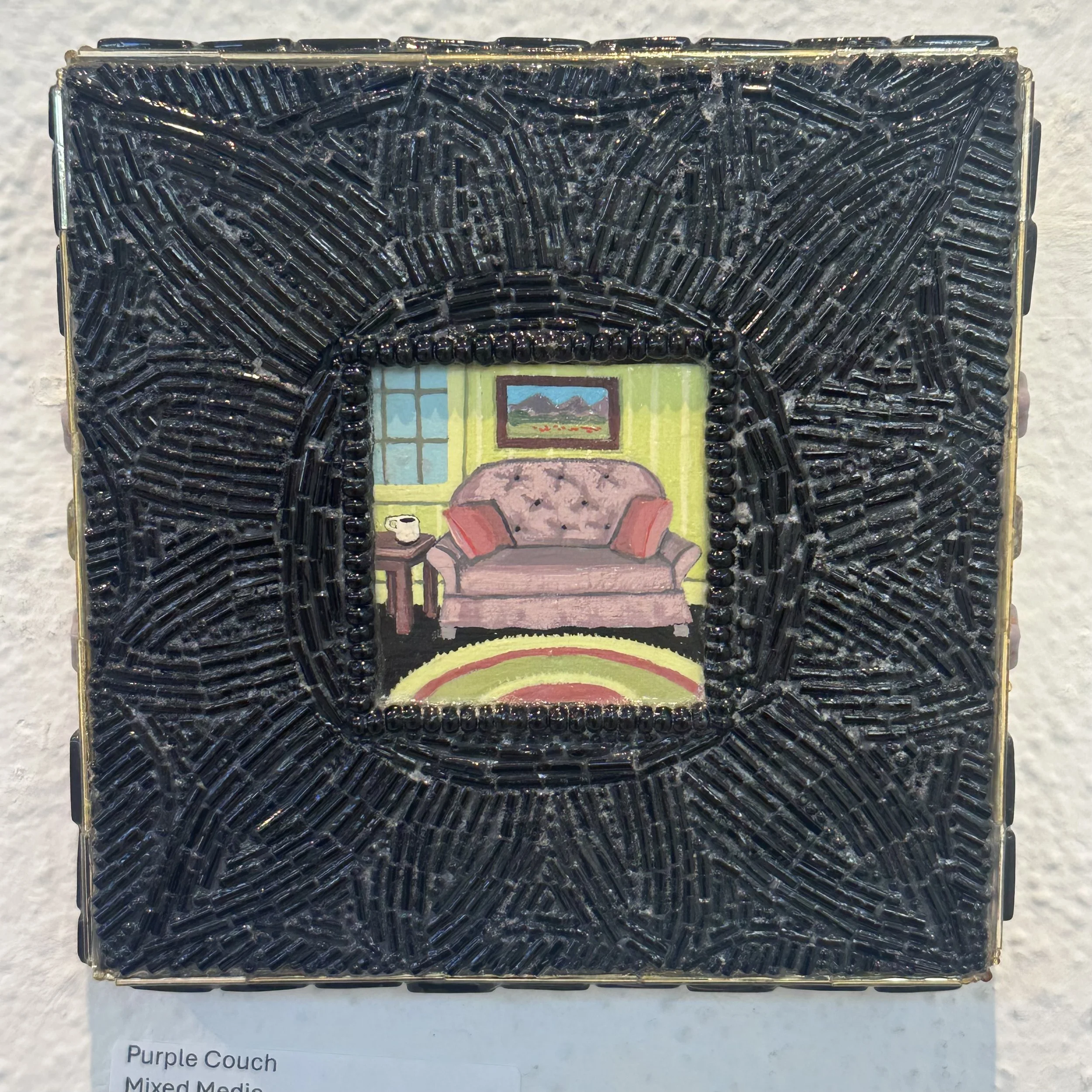 Zemula Fleming - Purple Couch - Mixed Media - $110