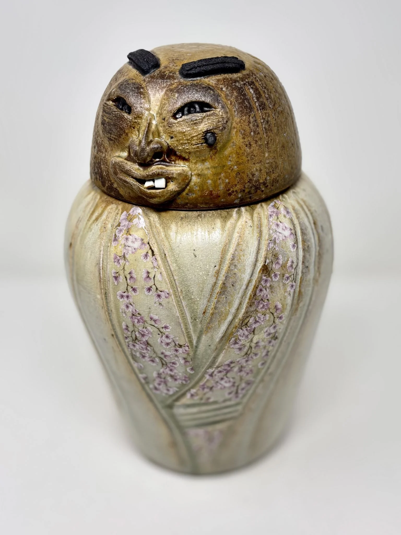 Kerakera Onna - Woodfire Jar -  7x7x11" -  $225