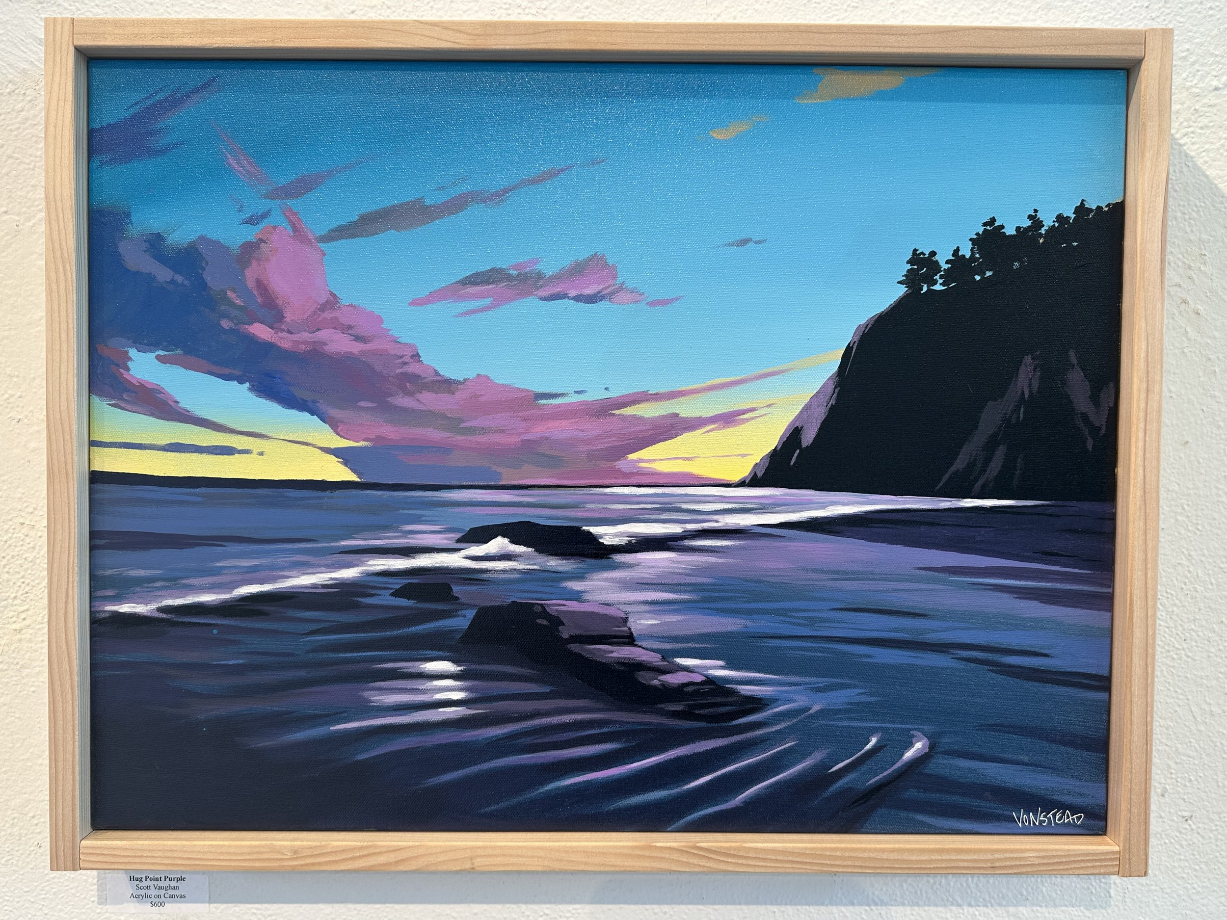 Hug Point Purple 18x24" $600